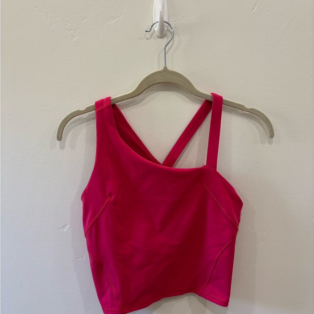 lululemon athletica Hot Pink One-Shoulder Crossback Tank